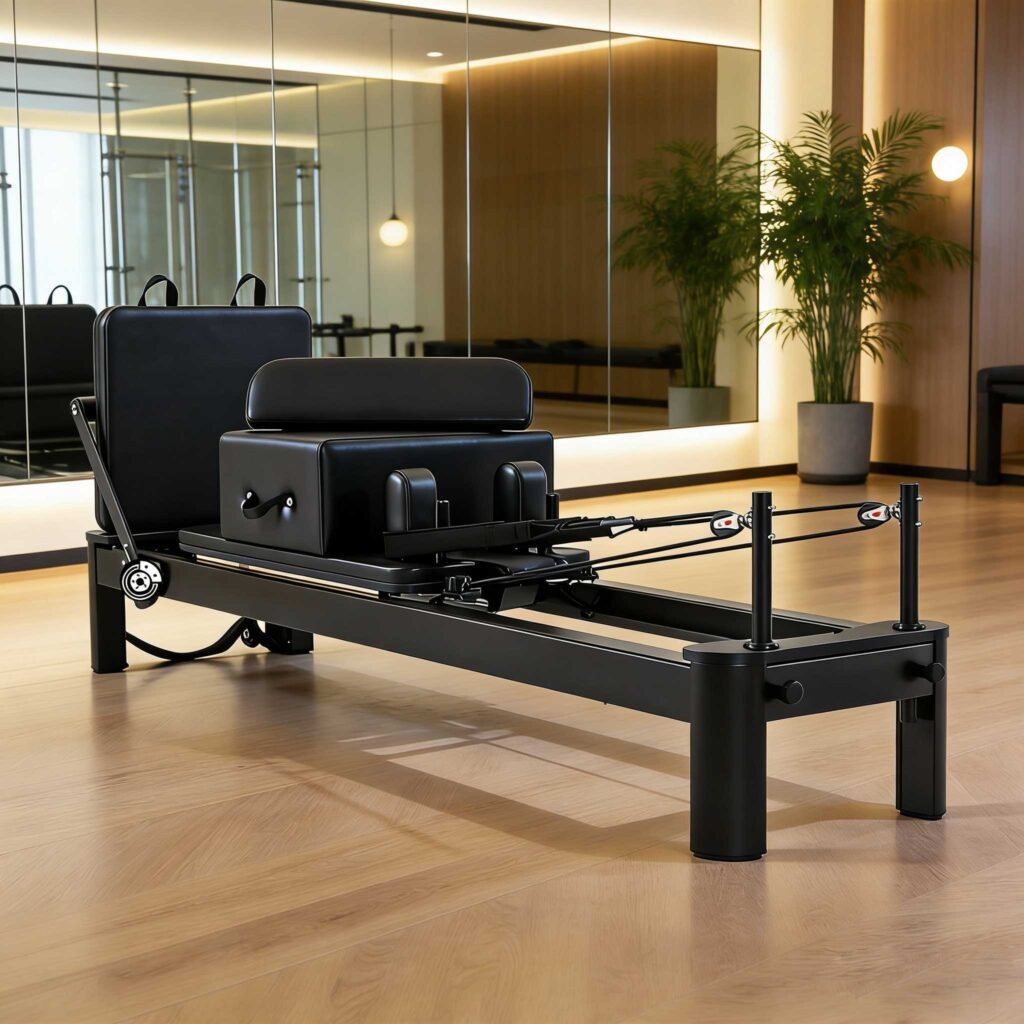 Beauty & Performance in One | All-Black Aluminum Alloy Pilates Xformer, Unlock a Professional Shaping Experience